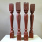 Balusters - 4 Rustic Red Wood Balusters Architectural Salvage Spindles Porch Trim A by The Old Grainery (Architectural, Ca...