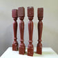 Balusters - 4 Rustic Red Wood Balusters Architectural Salvage Spindles Porch Trim A by The Old Grainery (Architectural, Ca...