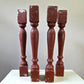 Balusters - 4 Rustic Red Wood Balusters Architectural Salvage Spindles Porch Trim A by The Old Grainery (Architectural, Ca...