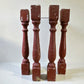 Balusters - 4 Rustic Red Wood Balusters Architectural Salvage Spindles Porch Trim B by The Old Grainery (Architectural, Ca...