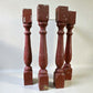Balusters - 4 Rustic Red Wood Balusters Architectural Salvage Spindles Porch Trim B by The Old Grainery (Architectural, Ca...