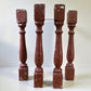 Balusters - 4 Rustic Red Wood Balusters Architectural Salvage Spindles Porch Trim B by The Old Grainery (Architectural, Ca...