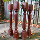 Balusters - 4 Rustic Red Wood Balusters Architectural Salvage Spindles Porch Trim C by The Old Grainery (Architectural, Ca...