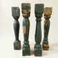 Balusters - 4 Vintage Green Wood Balusters, Reclaimed Spindles, Architectural Salvage, H by The Old Grainery (Architectura...