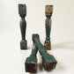Balusters - 4 Vintage Green Wood Balusters, Reclaimed Spindles, Architectural Salvage, H by The Old Grainery (Architectura...
