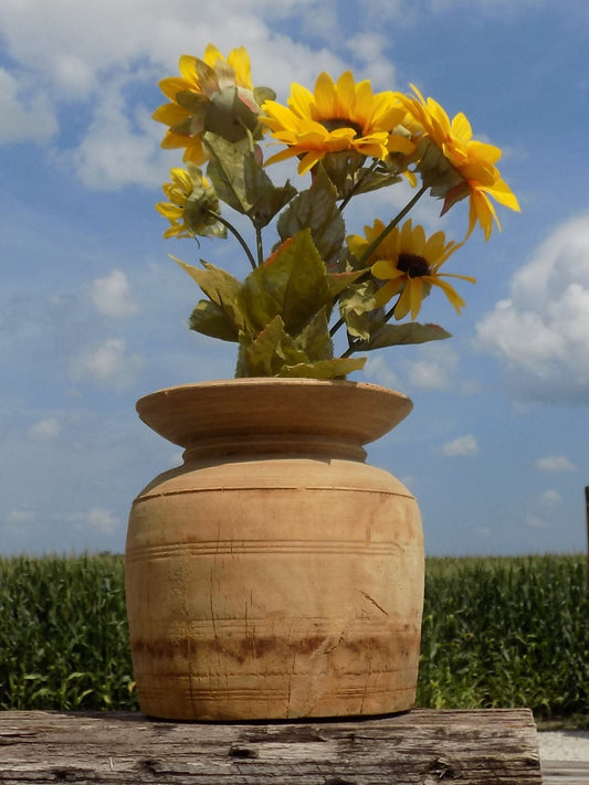Water jug - Water Jug, Wood Pot, Wood Vase, Rustic Planter, Modern Farmhouse, European S, by The Old Grainery (accent piec...