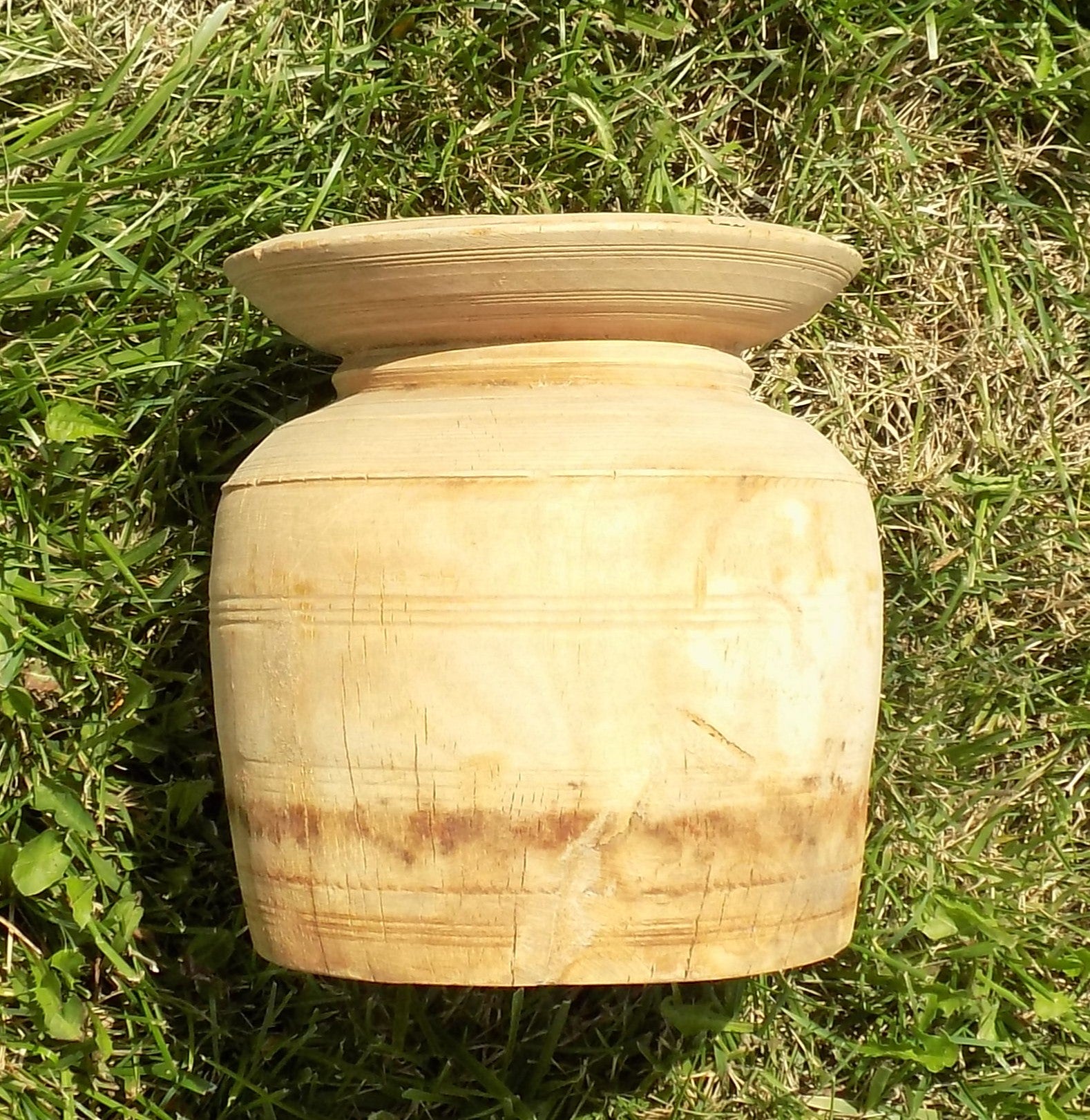 Water jug - Water Jug, Wood Pot, Wood Vase, Rustic Planter, Modern Farmhouse, European S, by The Old Grainery (accent piec...