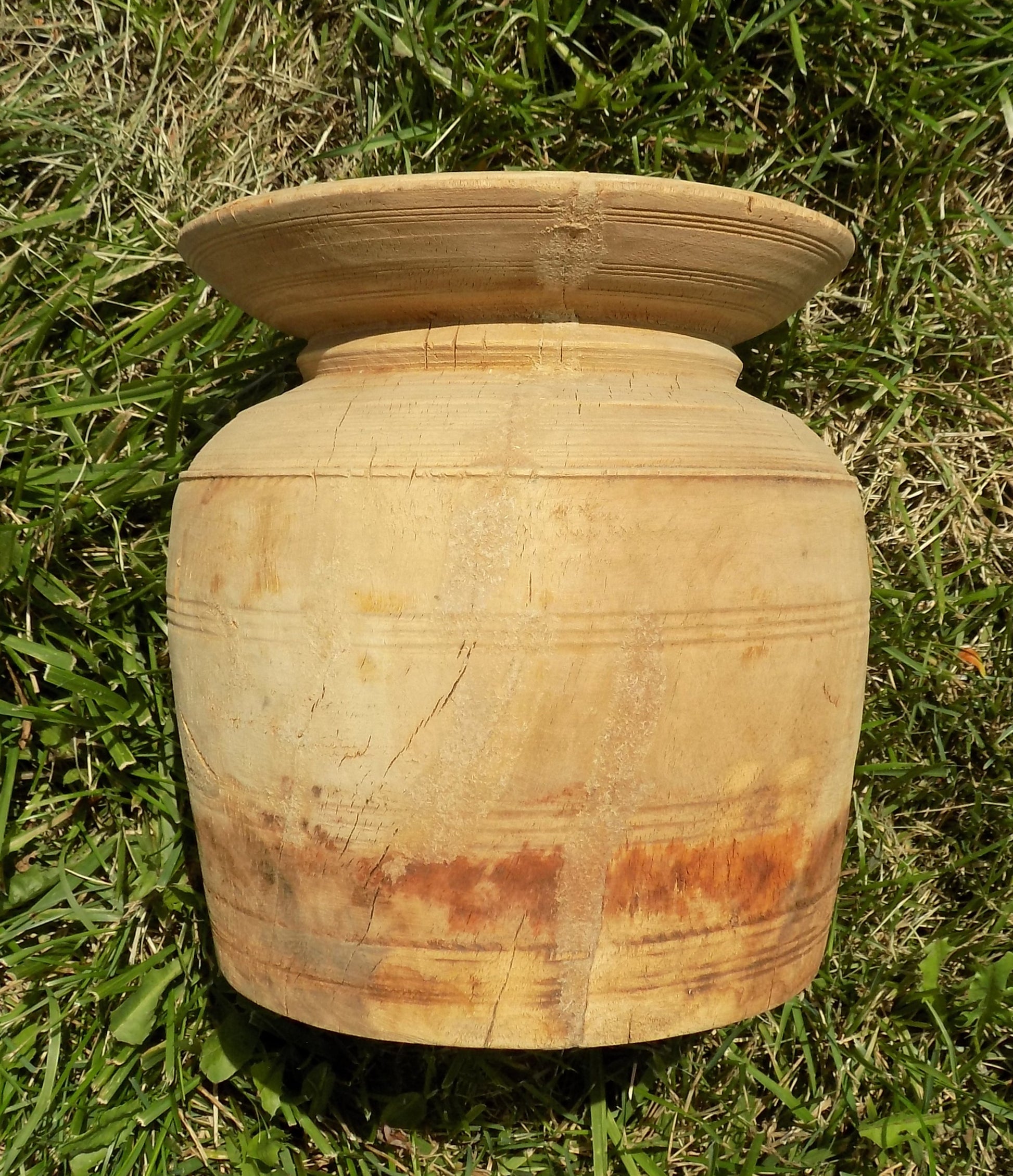 Water jug - Water Jug, Wood Pot, Wood Vase, Rustic Planter, Modern Farmhouse, European S, by The Old Grainery (accent piec...