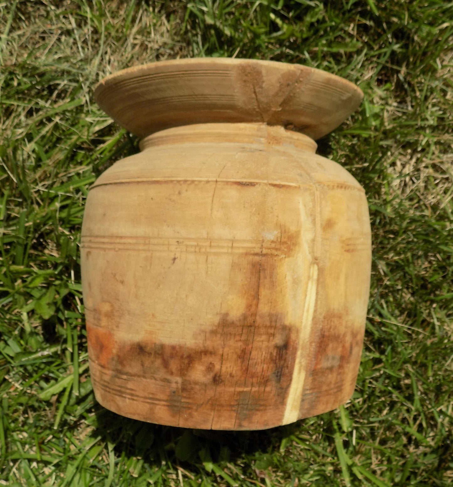 Water jug - Water Jug, Wood Pot, Wood Vase, Rustic Planter, Modern Farmhouse, European S, by The Old Grainery (accent piec...