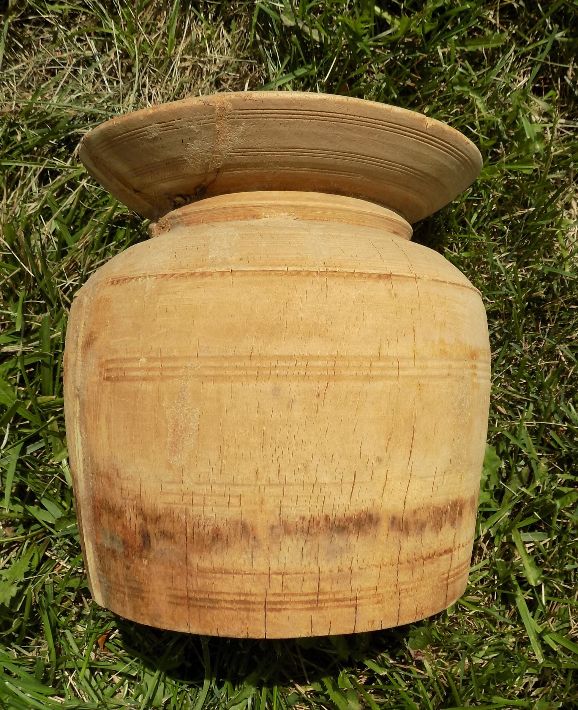 Water jug - Water Jug, Wood Pot, Wood Vase, Rustic Planter, Modern Farmhouse, European S, by The Old Grainery (accent piec...