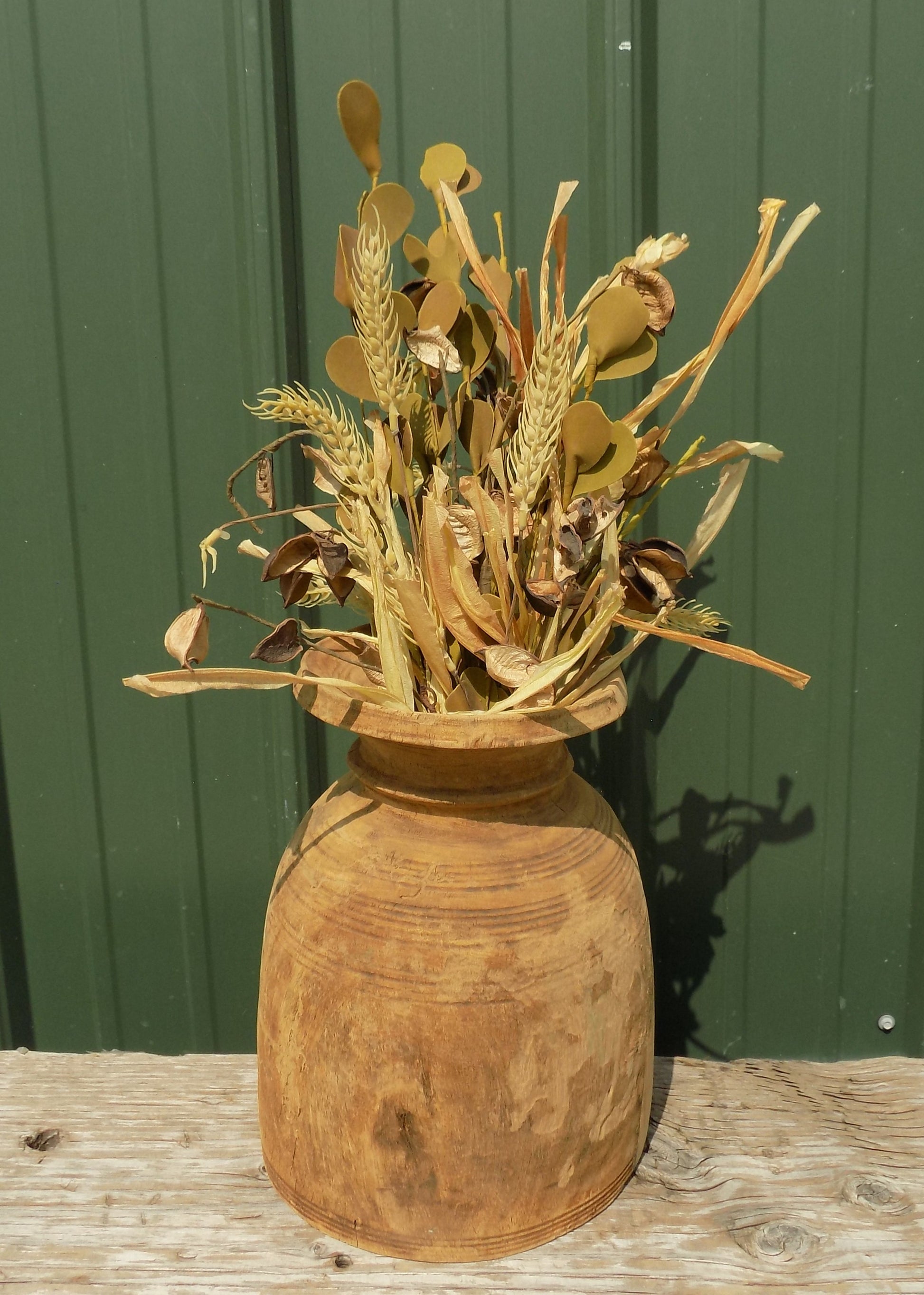 Wood pot - Water Jug, Wood Pot, Wood Vase, Rustic Planter, Modern Farmhouse, European T by The Old Grainery (accent, decor...