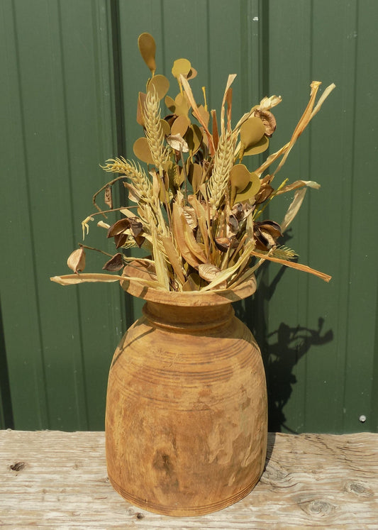 Wood pot - Water Jug, Wood Pot, Wood Vase, Rustic Planter, Modern Farmhouse, European T by The Old Grainery (accent, decor...