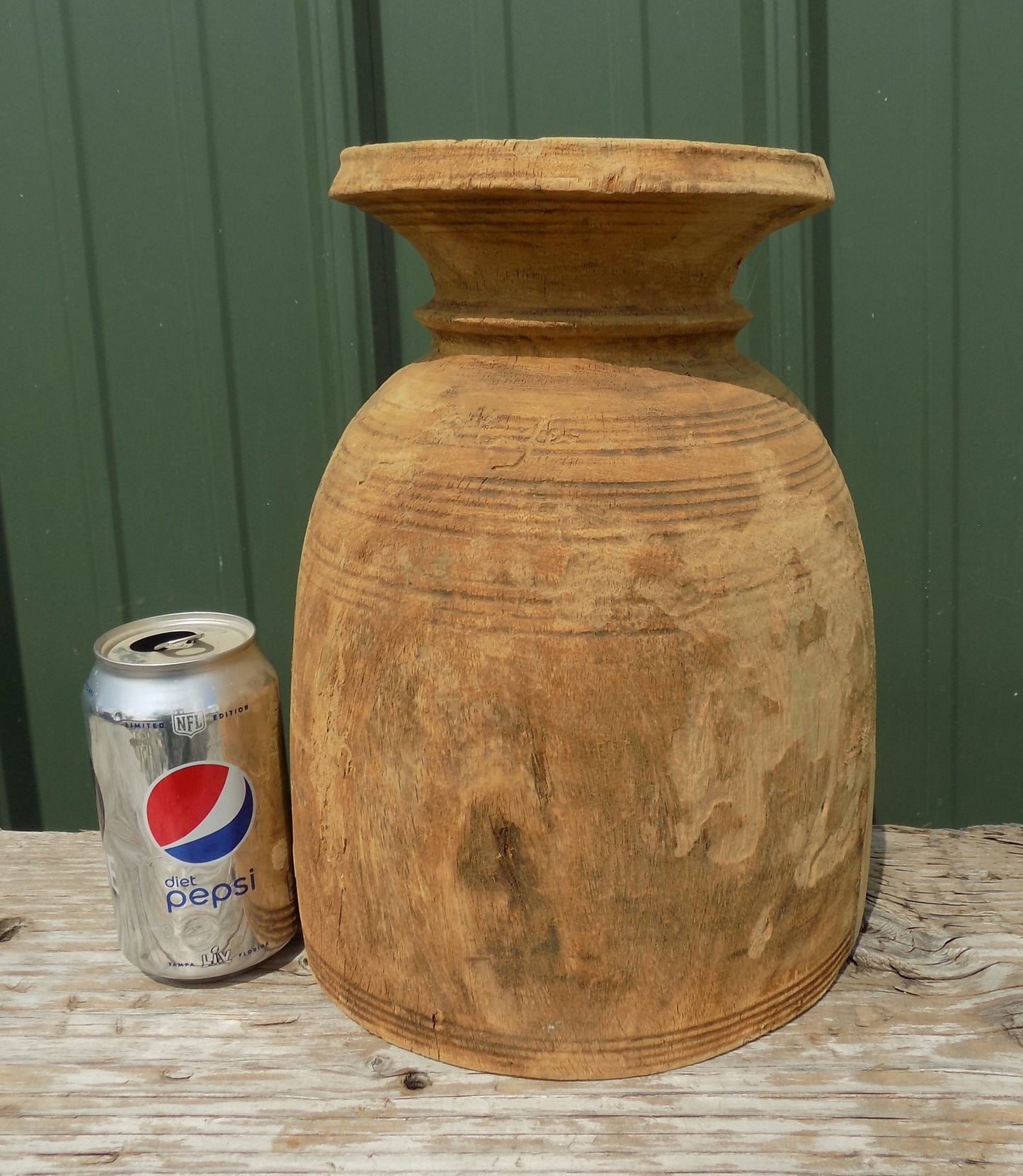 Wood pot - Water Jug, Wood Pot, Wood Vase, Rustic Planter, Modern Farmhouse, European T by The Old Grainery (accent, decor...
