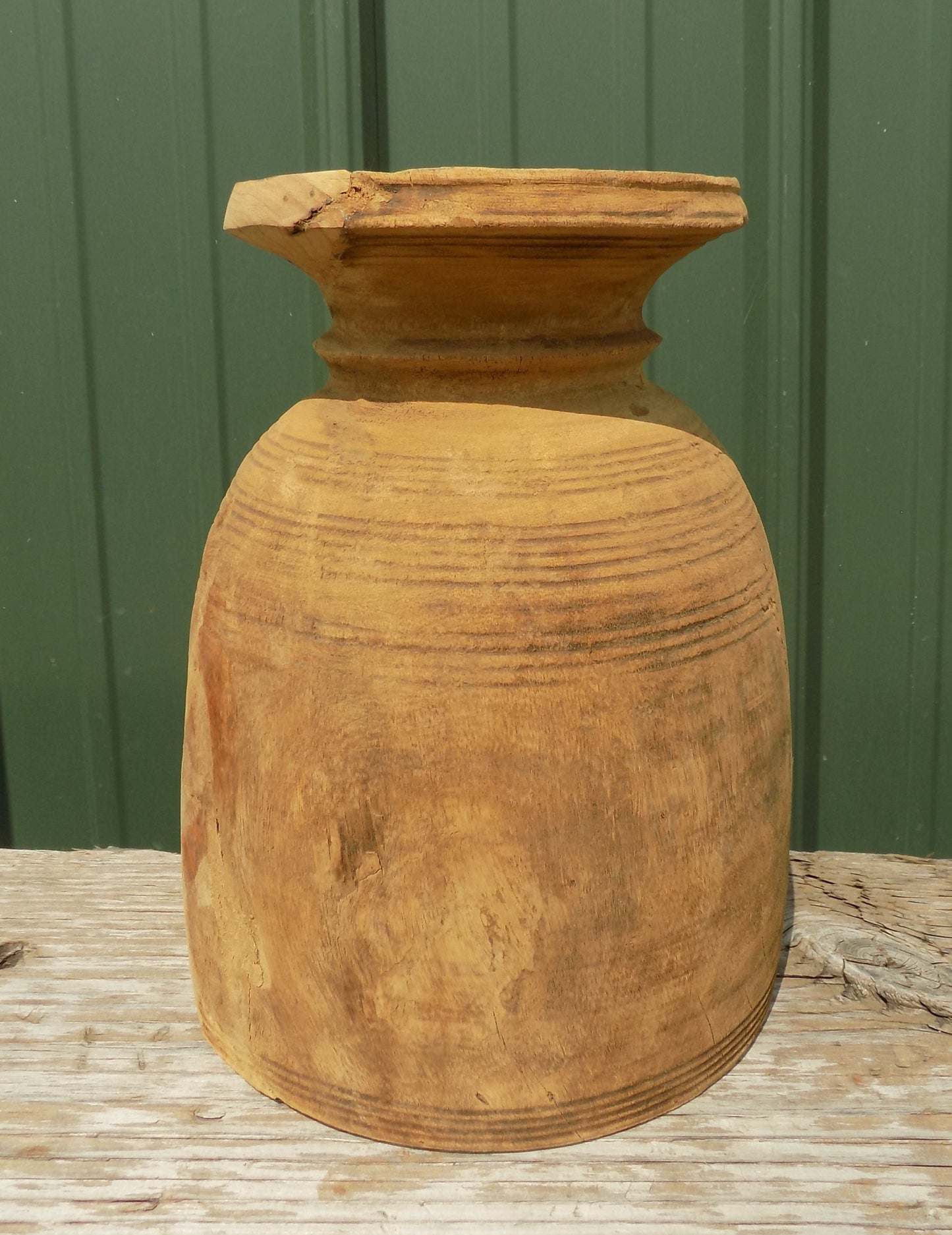 Wood pot - Water Jug, Wood Pot, Wood Vase, Rustic Planter, Modern Farmhouse, European T by The Old Grainery (accent, decor...