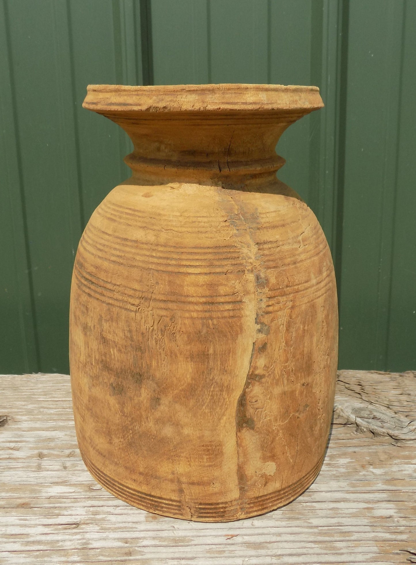 Wood pot - Water Jug, Wood Pot, Wood Vase, Rustic Planter, Modern Farmhouse, European T by The Old Grainery (accent, decor...