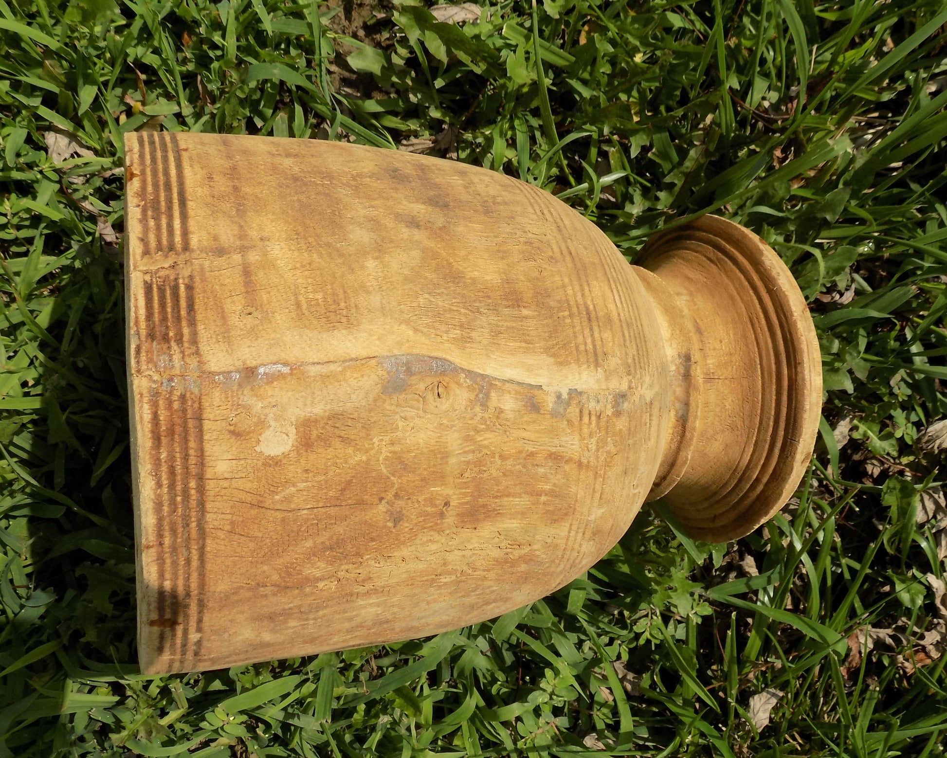 Wood pot - Water Jug, Wood Pot, Wood Vase, Rustic Planter, Modern Farmhouse, European T by The Old Grainery (accent, decor...