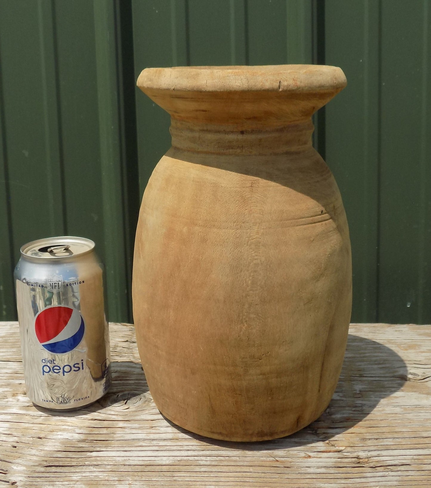 Wooden vase - Water Jug, Wood Pot, Wood Vase, Rustic Planter, Modern Farmhouse, European V by The Old Grainery (Brown, Cou...