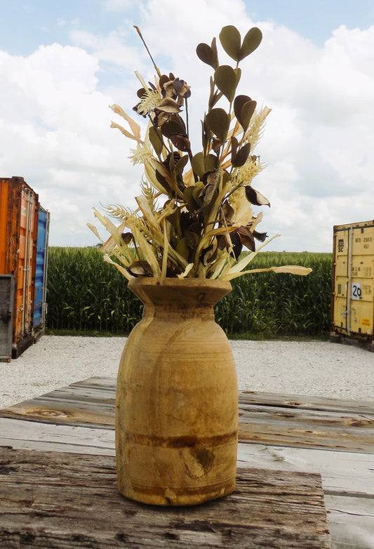 Wooden vase - Water Jug, Wood Pot, Wood Vase, Rustic Planter, Modern Farmhouse, European X by The Old Grainery (10 inch ta...