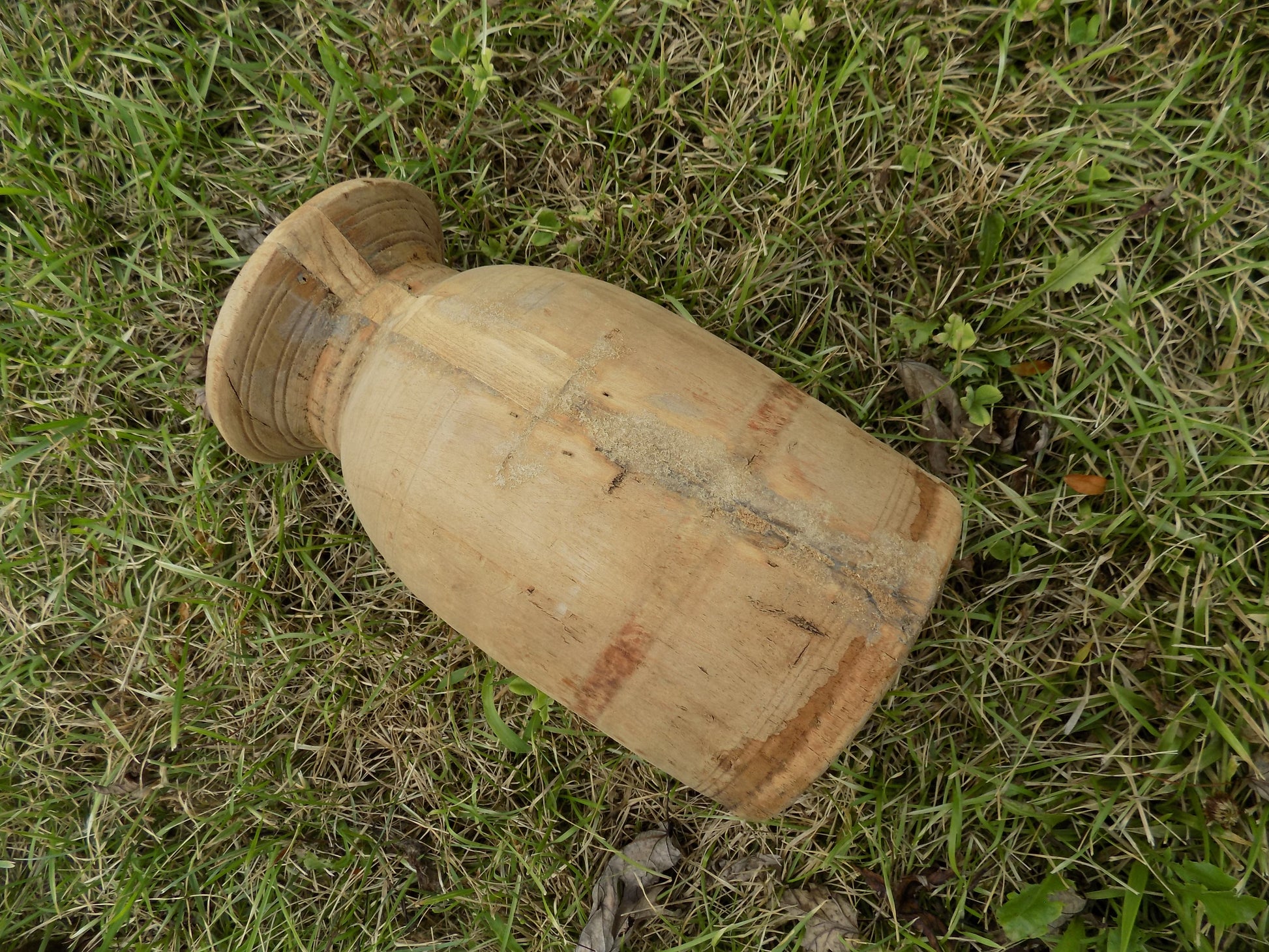 Wooden vase - Water Jug, Wood Pot, Wood Vase, Rustic Planter, Modern Farmhouse, European X by The Old Grainery (10 inch ta...