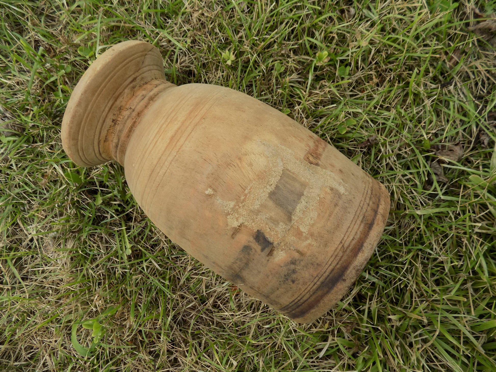 Wooden vase - Water Jug, Wood Pot, Wood Vase, Rustic Planter, Modern Farmhouse, European X by The Old Grainery (10 inch ta...