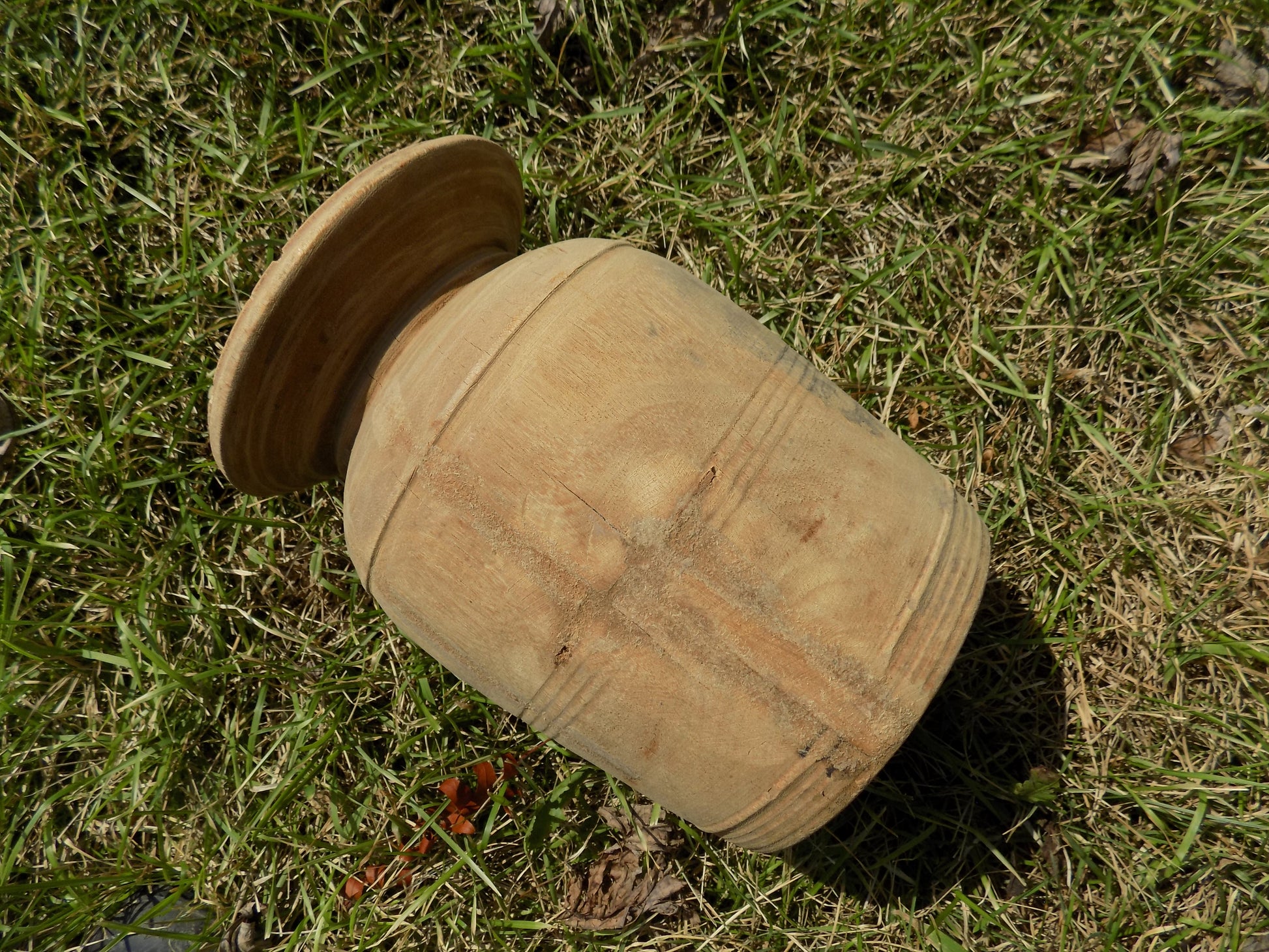 Wooden vase - Water Jug, Wood Pot, Wood Vase, Rustic Planter, Modern Farmhouse, European Z by The Old Grainery (9 inch tal...