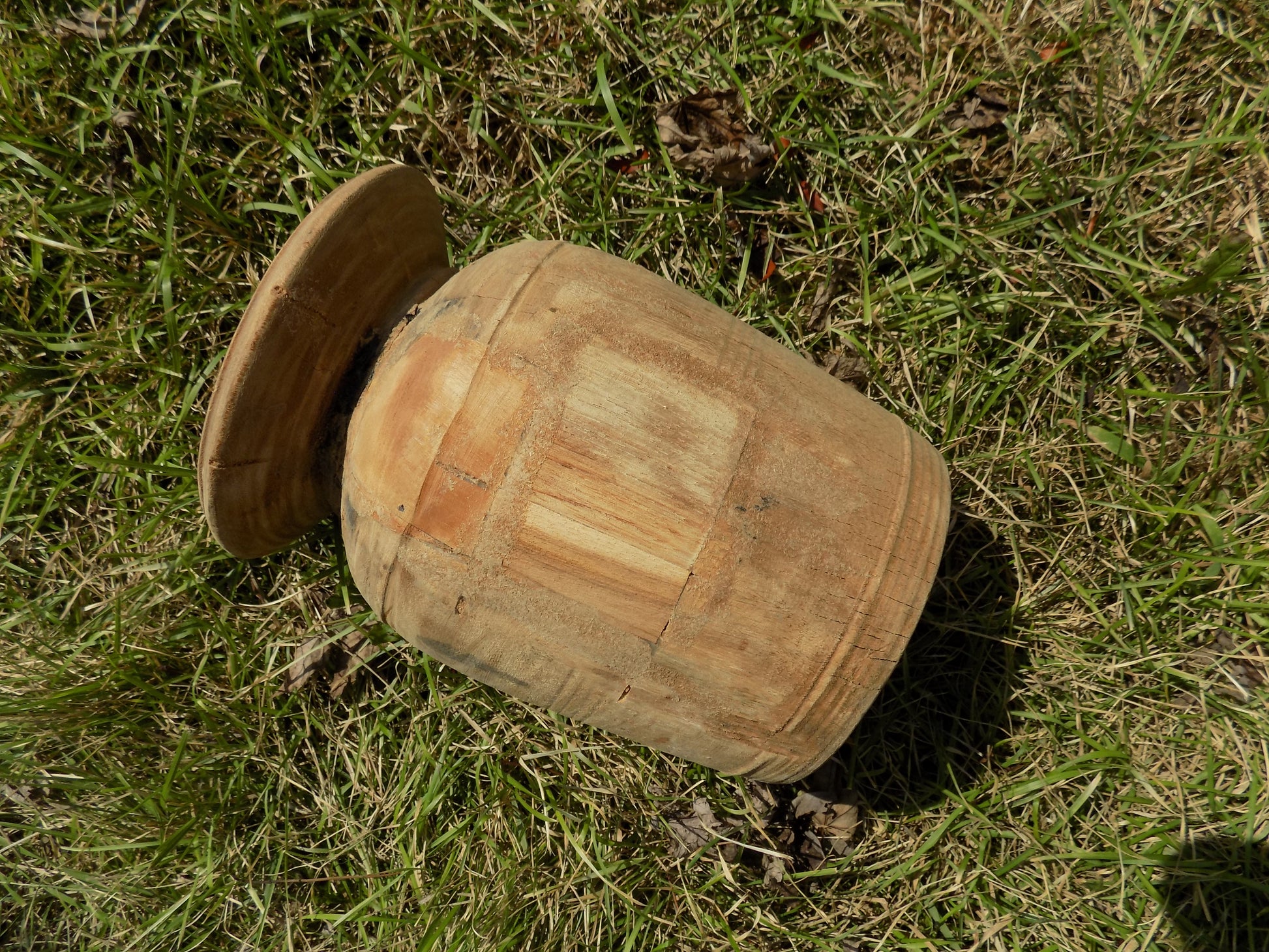 Wooden vase - Water Jug, Wood Pot, Wood Vase, Rustic Planter, Modern Farmhouse, European Z by The Old Grainery (9 inch tal...
