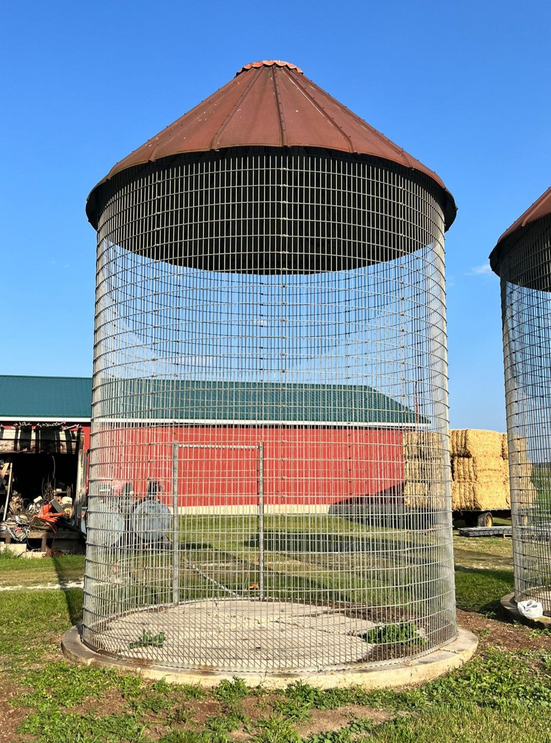 Corn Crib, Vintage Rustic Gazebo, Patio, Grain Bin, Storage Garden Tool Shed, C
