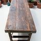 Reclaimed Wood Folding Table (68x22) Rustic Wood Dining, Kitchen Island B7