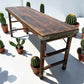 Reclaimed Wood Folding Table (68x22) Rustic Wood Dining, Kitchen Island B7