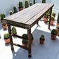 Reclaimed Wood Folding Table (68x22) Rustic Wood Dining, Kitchen Island B7