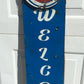 Cubs Welcome Metal Art Sign, Cubs 3D Metal Sign, Rustic MLB Mancave Decor