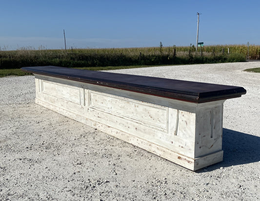 Store Counter - 18' White Store Counter Display Table, Mercantile, Tavern Bar, Kitchen Island by The Old Grainery (Bar, co...