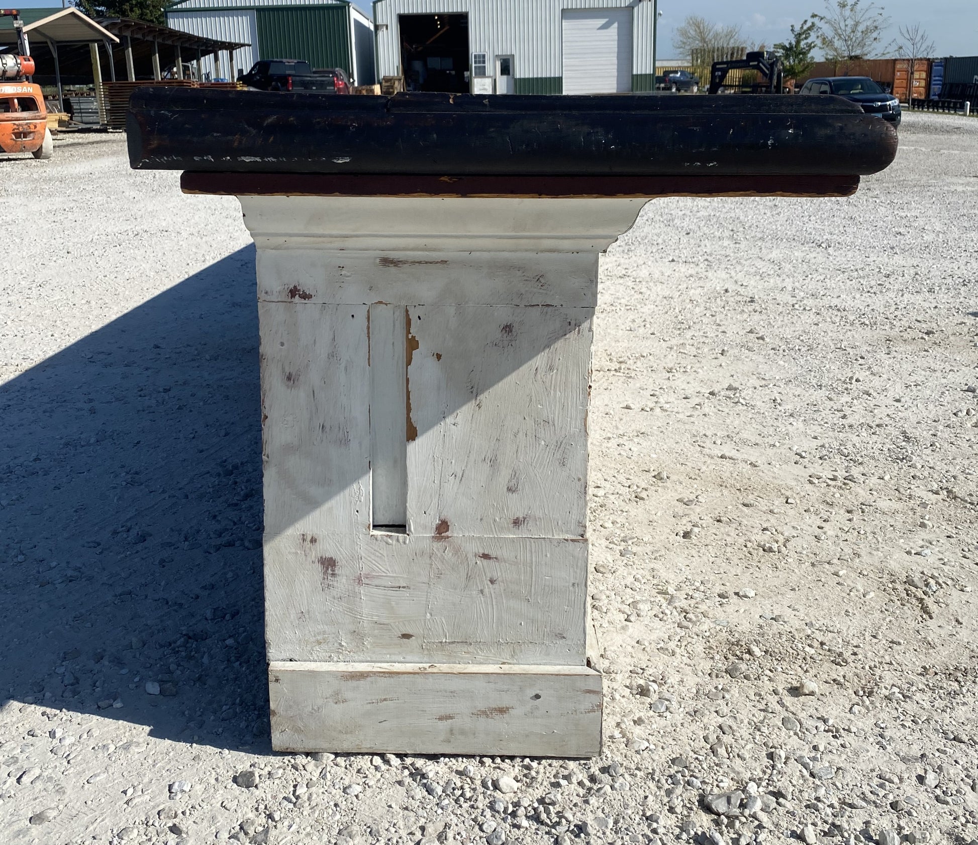 Store Counter - 18' White Store Counter Display Table, Mercantile, Tavern Bar, Kitchen Island by The Old Grainery (Bar, co...