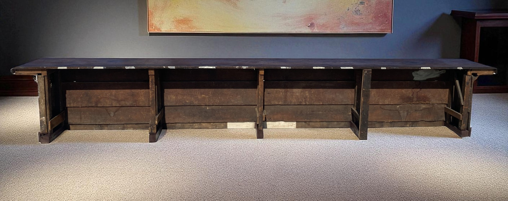 Store Counter - 18' White Store Counter Display Table, Mercantile, Tavern Bar, Kitchen Island by The Old Grainery (Bar, co...