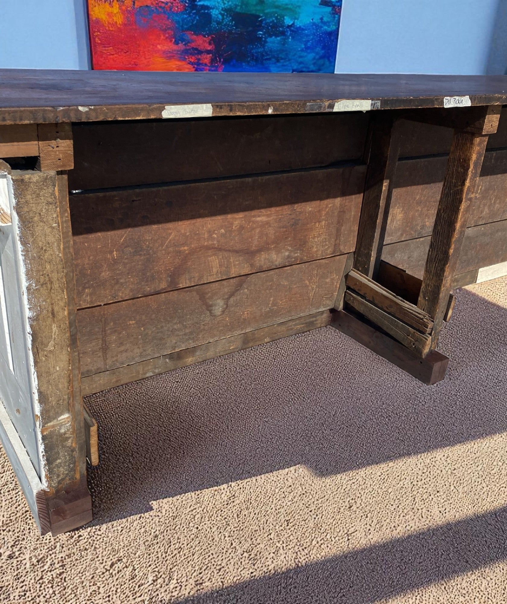 Store Counter - 18' White Store Counter Display Table, Mercantile, Tavern Bar, Kitchen Island by The Old Grainery (Bar, co...