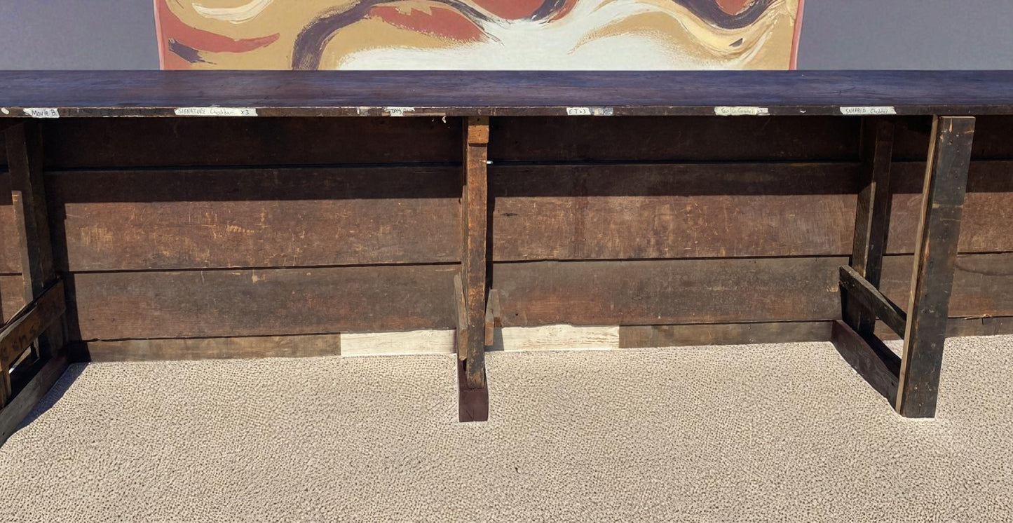 Store Counter - 18' White Store Counter Display Table, Mercantile, Tavern Bar, Kitchen Island by The Old Grainery (Bar, co...