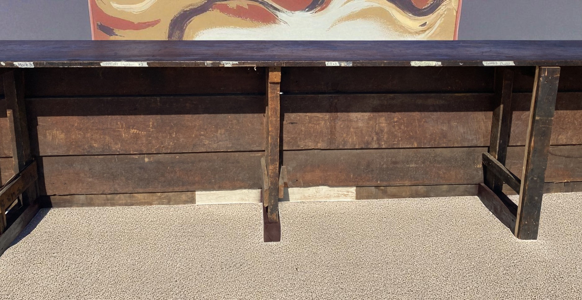 Store Counter - 18' White Store Counter Display Table, Mercantile, Tavern Bar, Kitchen Island by The Old Grainery (Bar, co...