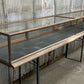 Wood Framed Countertop Glass Case, Vintage Retail Store Showcase, Collector Case