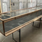 Wood Framed Countertop Glass Case, Vintage Retail Store Showcase, Collector Case