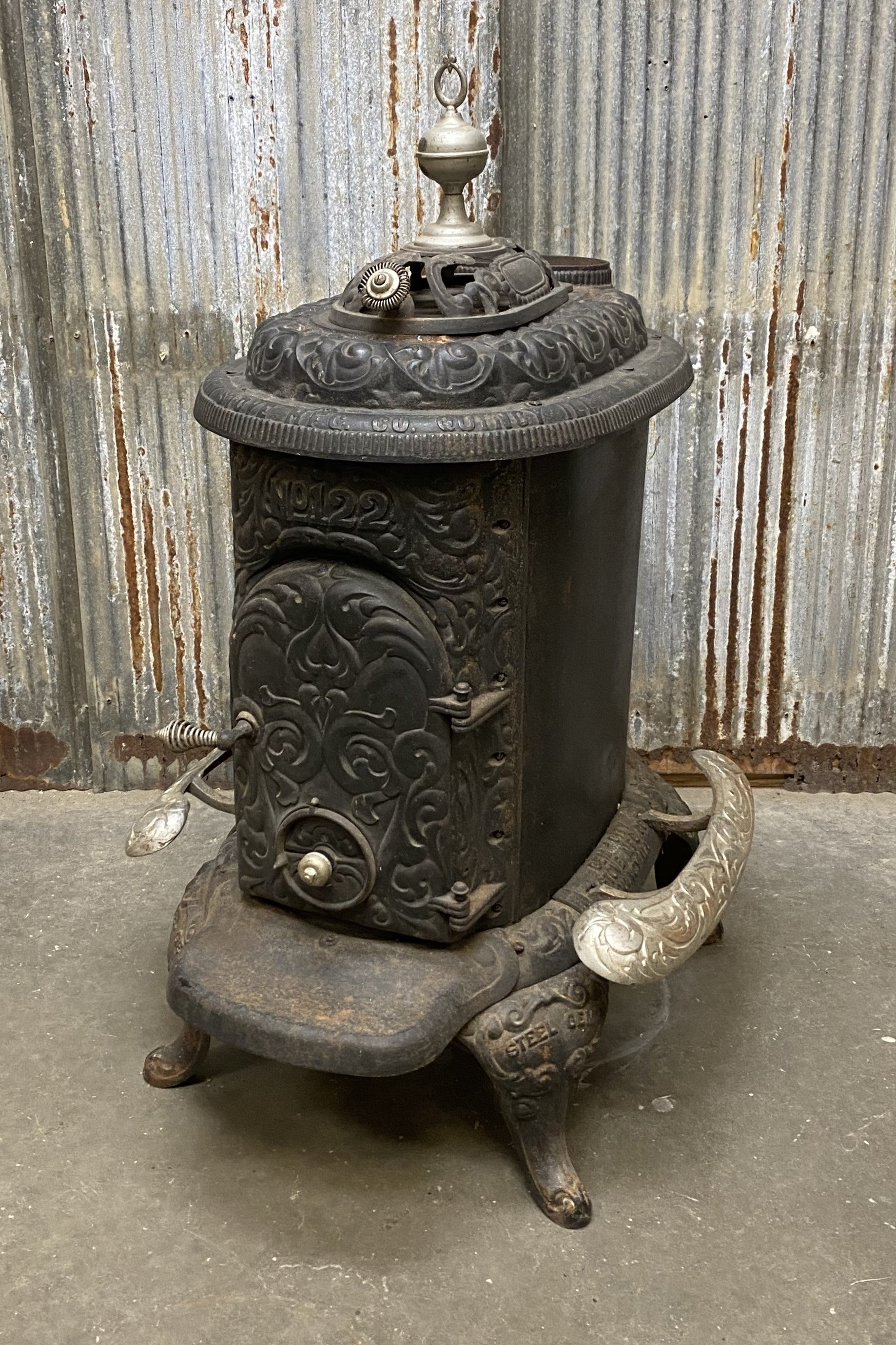 Gem City Stove Co, Vintage Wood Burning Stove, Cast Iron
