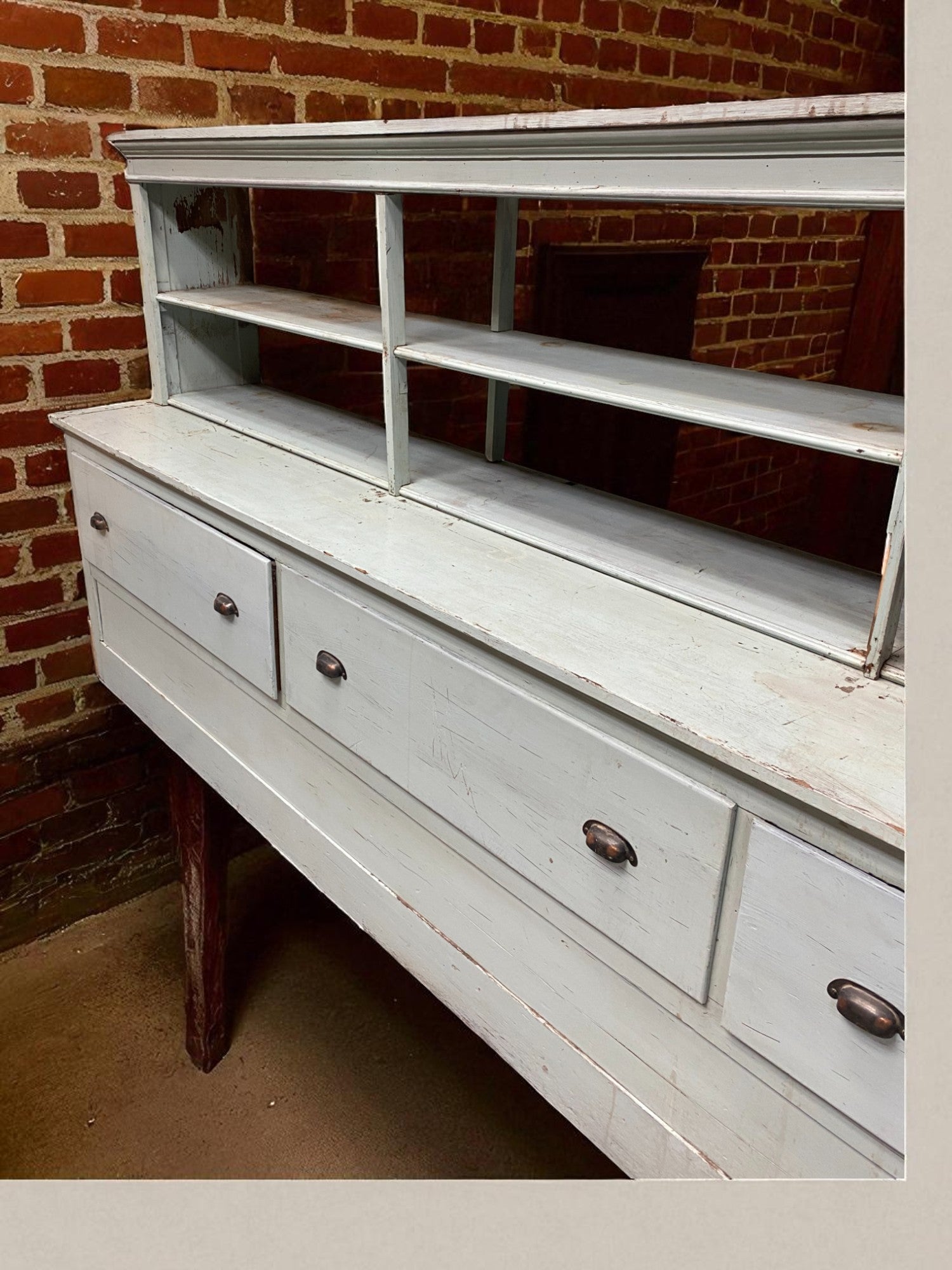 Store Counter - 13' Store Counter Display Case, Vintage Kitchen Counter, Tavern Bar, Mercantile by The Old Grainery (Bar,...