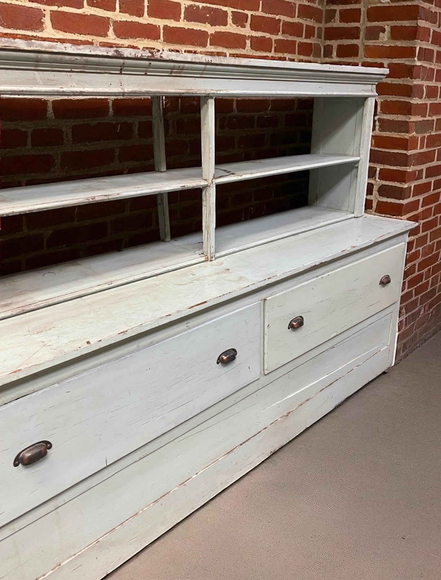 Store Counter - 13' Store Counter Display Case, Vintage Kitchen Counter, Tavern Bar, Mercantile by The Old Grainery (Bar,...