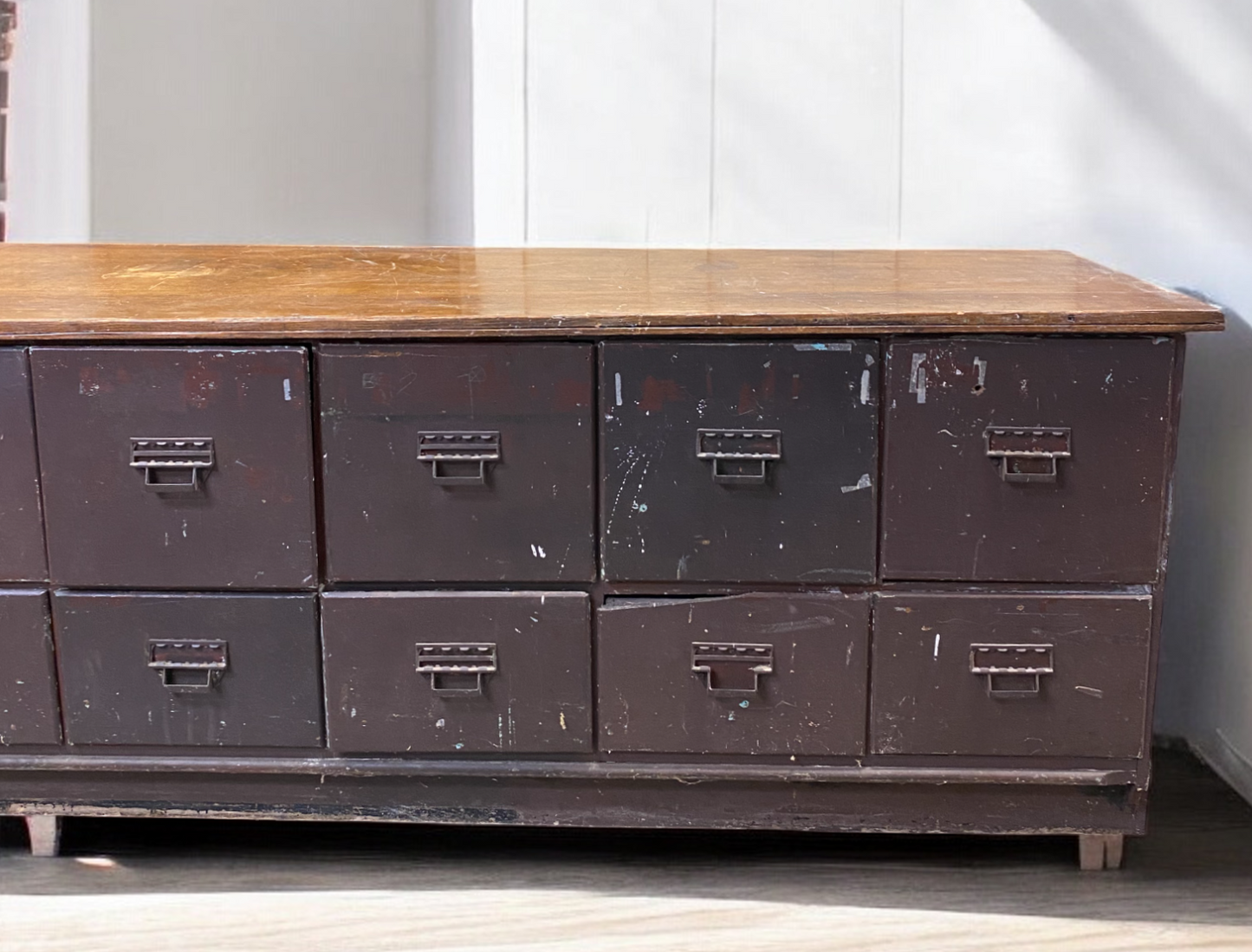 Store Counter - 31 Drawer Store Counter, Vintage Store Cabinet, Grant's Drug Store, Hannibal, MO by The Old Grainery (Bar,...