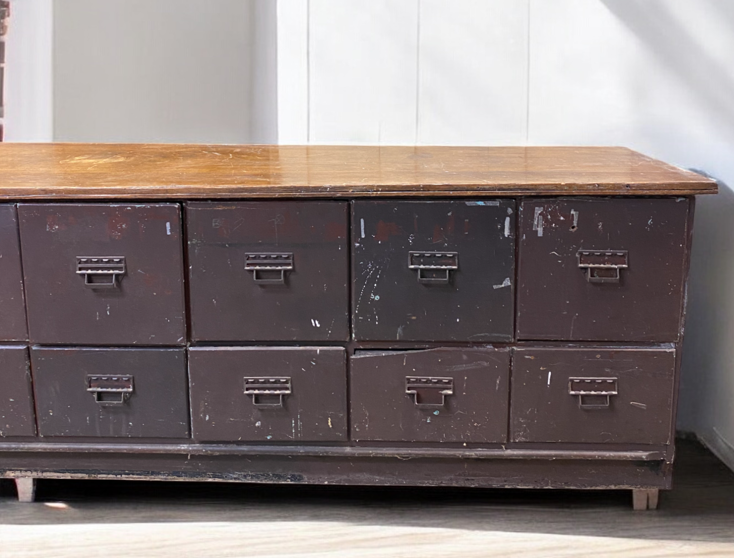 Store Counter - 31 Drawer Store Counter, Vintage Store Cabinet, Grant's Drug Store, Hannibal, MO by The Old Grainery (Bar,...