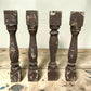Balusters - 4 Vintage Brown Wood Balusters Architectural Salvage Spindles Porch Trim, R by The Old Grainery (Architectural...