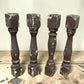 Balusters - 4 Vintage Brown Wood Balusters Architectural Salvage Spindles Porch Trim, R by The Old Grainery (Architectural...