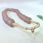 Home Goods - Pale Pink Recycled Glass Beads African Trade Beads, Sea Glass Style, 1 Strand by The Old Grainery (African, E...