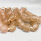 Home Goods - Pale Pink Recycled Glass Beads African Trade Beads, Sea Glass Style, 4 Strands by The Old Grainery (African,...