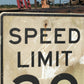 Signs - Speed Limit 30 Vintage Sign, 30x24 Vintage Metal Road Sign, A by The Old Grainery (Garage Art, Home Decor, Man Cave)