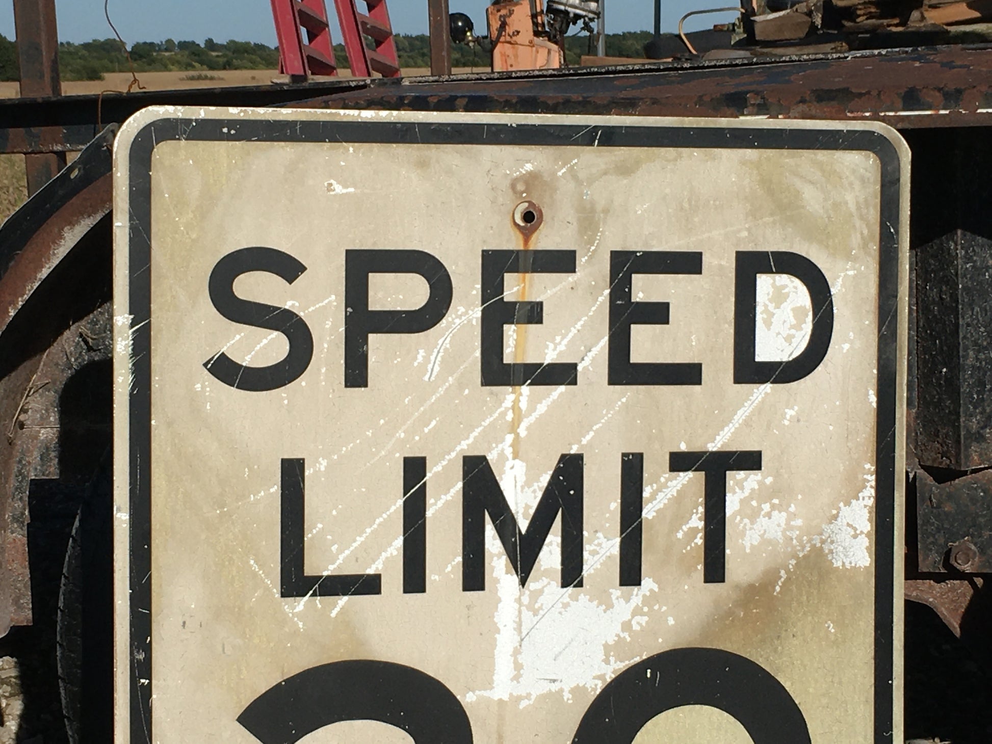 Signs - Speed Limit 30 Vintage Sign, 30x24 Vintage Metal Road Sign, A by The Old Grainery (Garage Art, Home Decor, Man Cave)